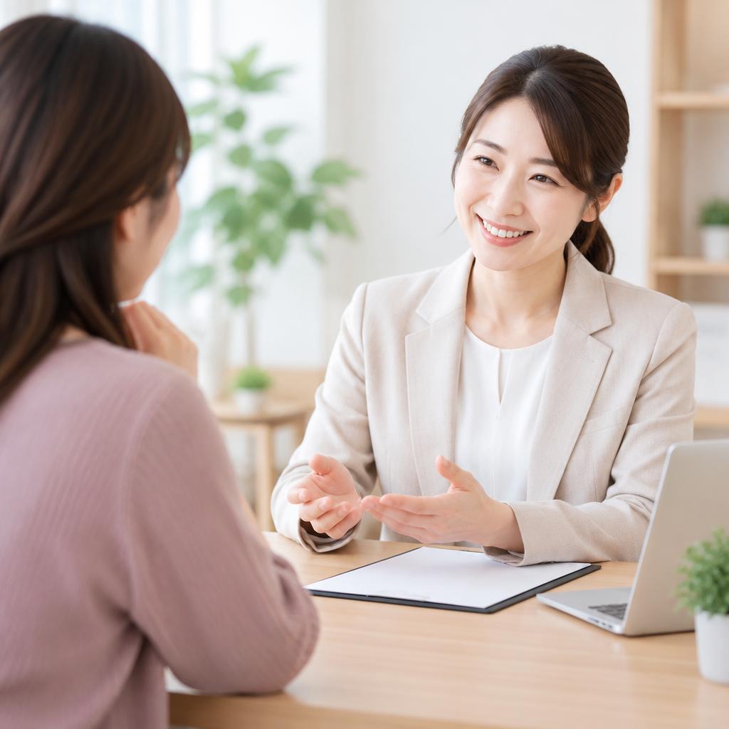 女性スタッフが、初めてのご相談にも丁寧に寄り添います