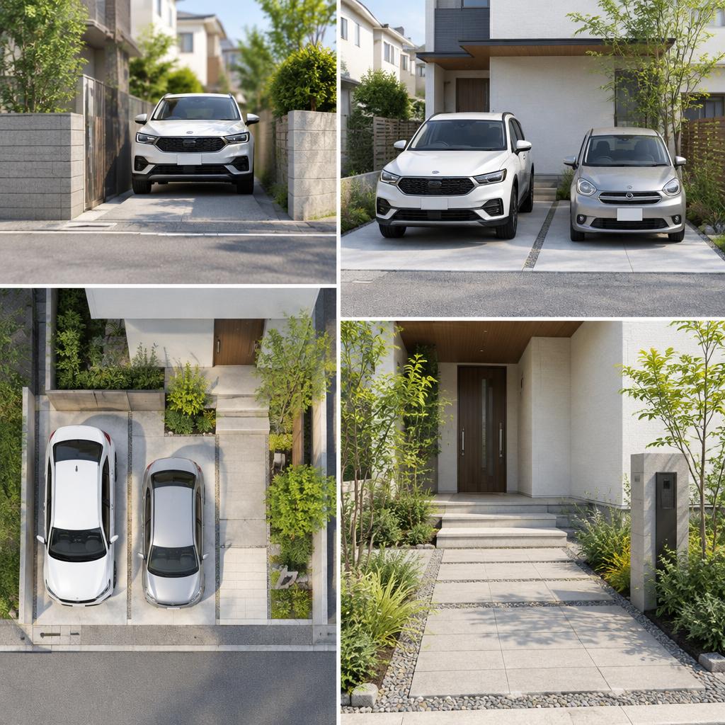 毎日の「停めにくい」を解消する、駐車場リフォーム